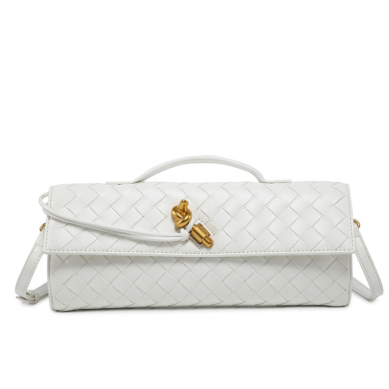Woven Dinner Clutch Fashion Long Bolt Evening Bags