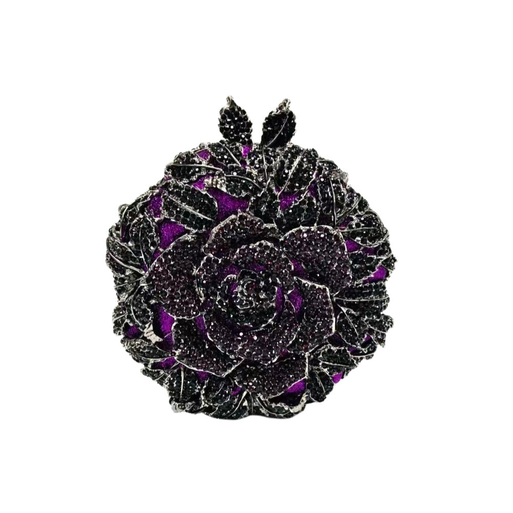 Diamond Flower Crystal Banquet Dress Clutch Evening Bags