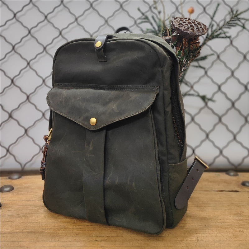 Women's & Men's & American Oil Wax Waterproof Vintage Backpacks