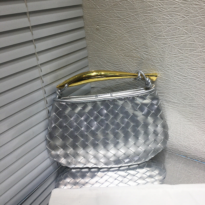 Women's Woven Sardine Hand Carrying Dumpling Simple Crossbody Bags
