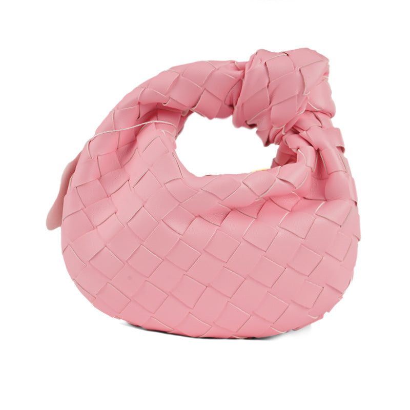 Women's Spring Commuter Portable Cloud Hand-woven Underarm Armpit Bags
