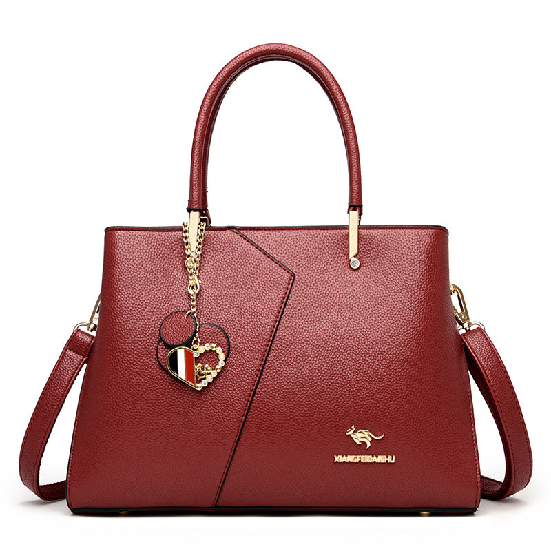 Women's Fashion Patchwork Large Capacity Mom Big Handbags
