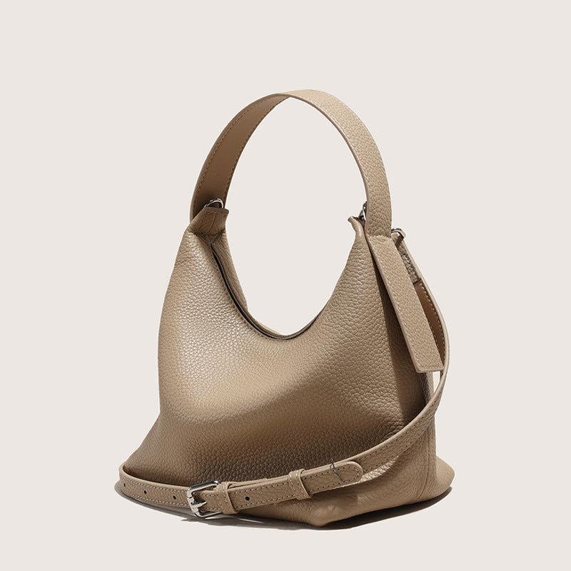 Women's Genuine Leather First Layer Cowhide Pillow Shoulder Bags