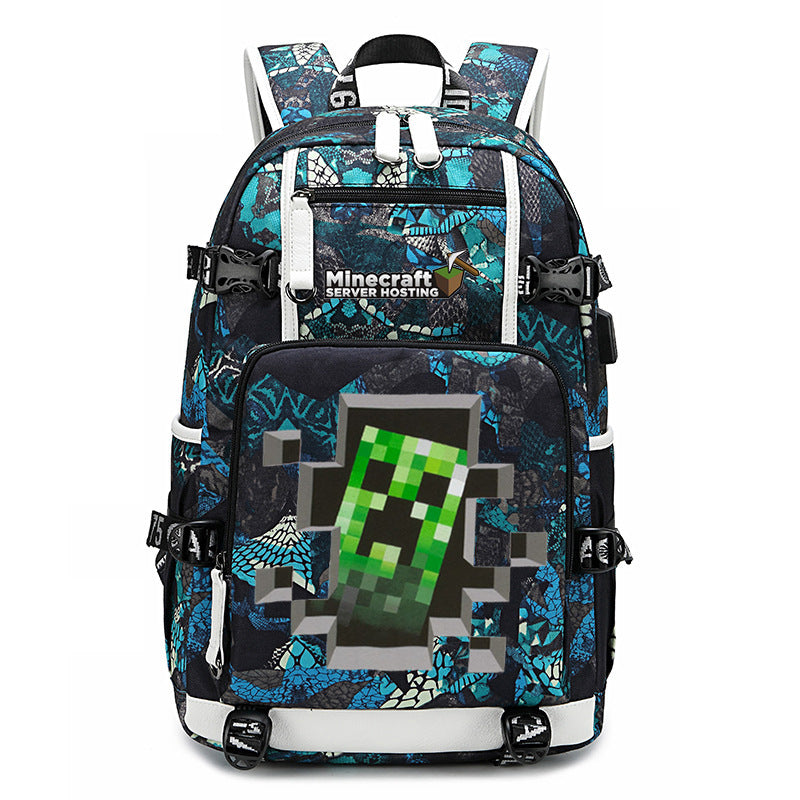 My World Surrounding The Game Printed Backpacks