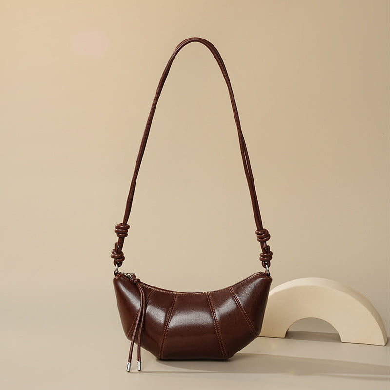 Women's Croissant Versatile White Lightweight Commuter Advanced Shoulder Bags