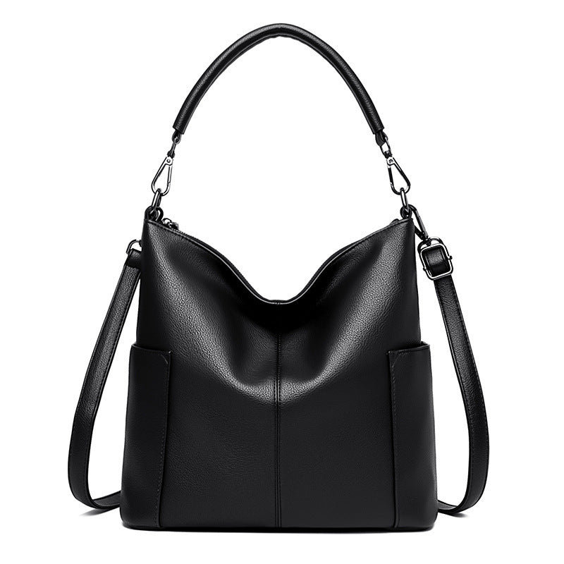 Women's Fashion Large Capacity Soft Leather Portable Shoulder Bags