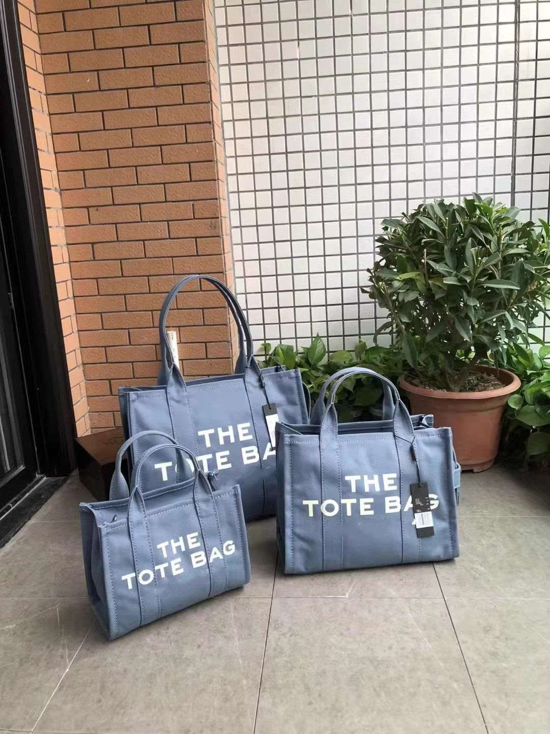 Mini Canvas Zip Shopping Fashion Letters Shoulder Bags