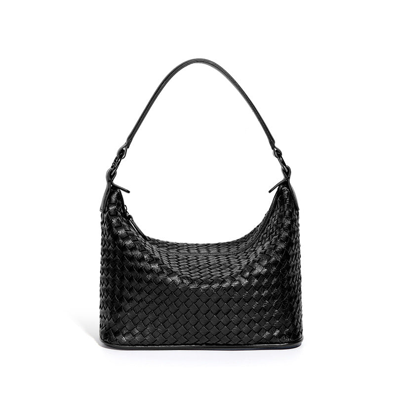 Women's Fashion Woven Portable Large Capacity Underarm Shoulder Bags