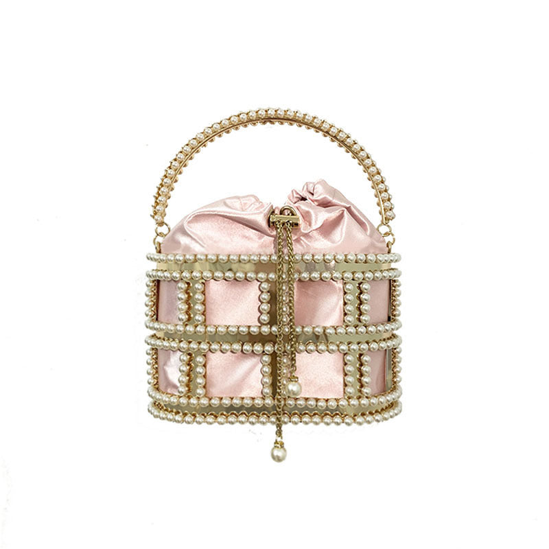 Women's Pearl Diamond Fashion Lady Metal Design Bags