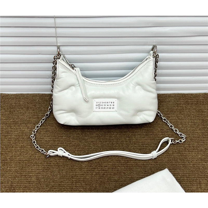 Style Sheepskin Mini Chain Cloud Underarm Bags
