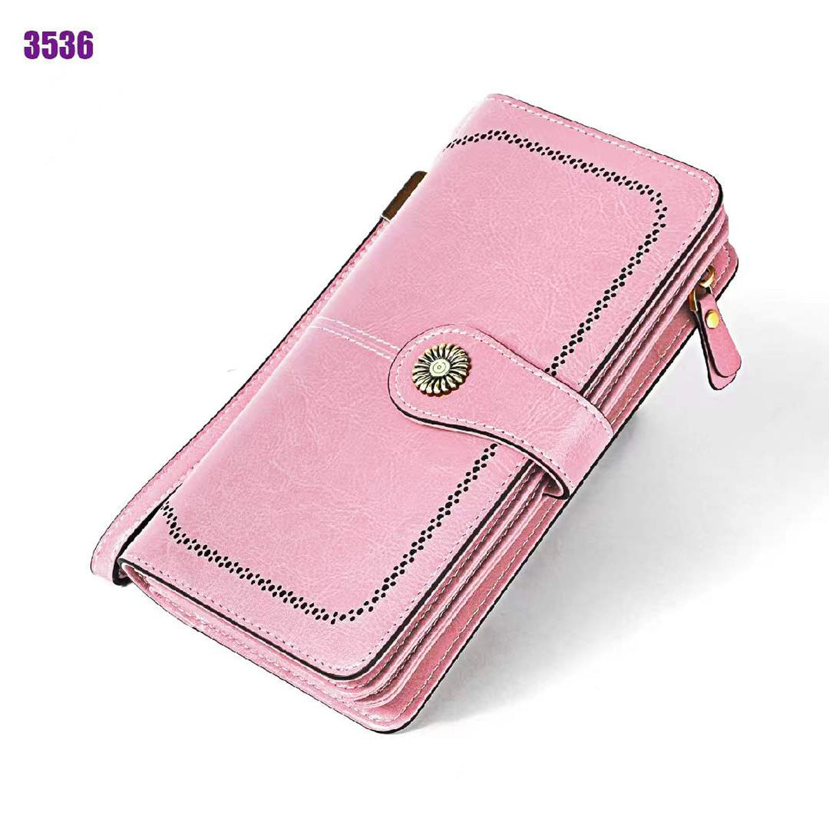 Women's Vintage Genuine Leather Long Cowhide Ladies Wallets