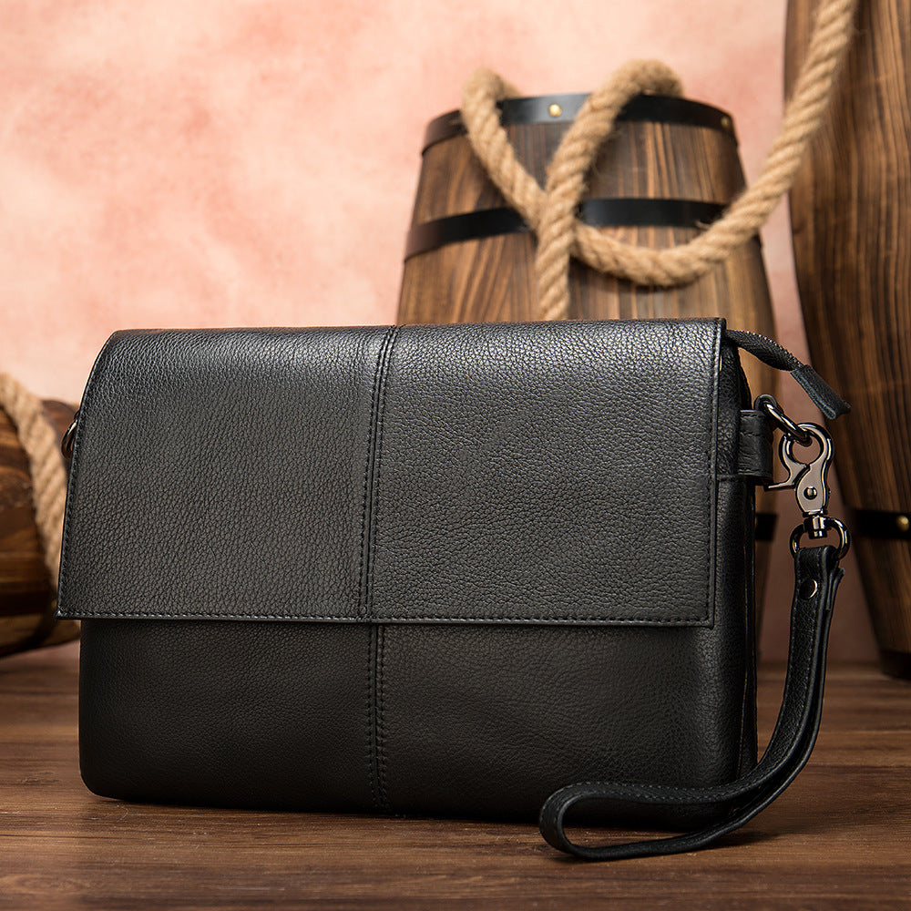 Men's Clutch Genuine Leather Retro Simple For Men's Handbags