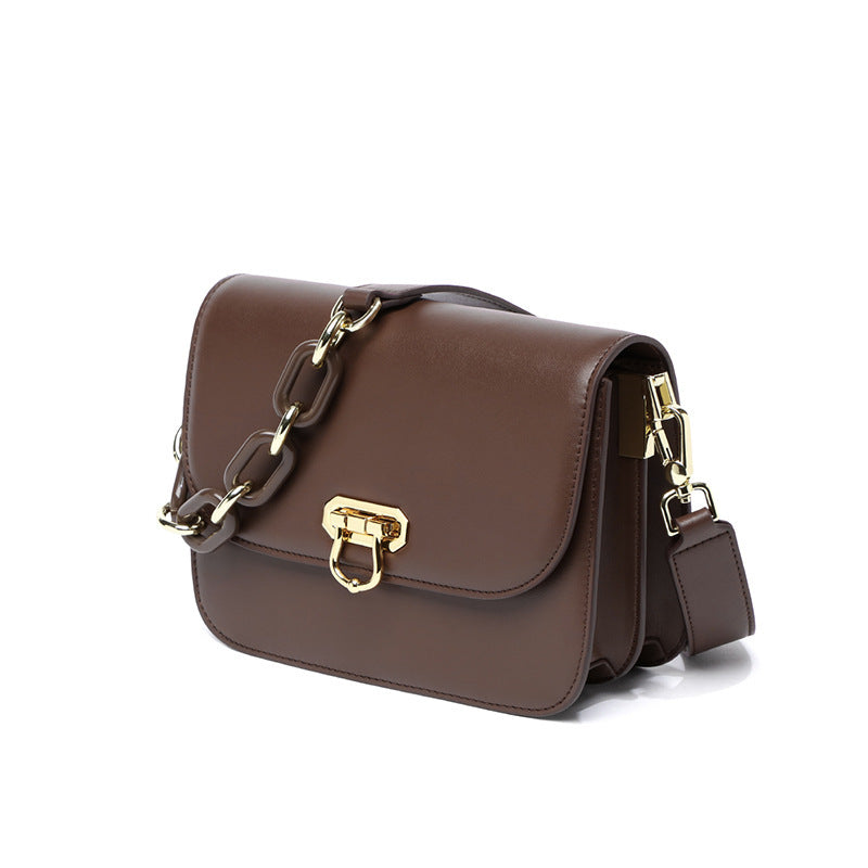 Women's Summer Genuine Leather Underarm Chain Fashion Crossbody Bags