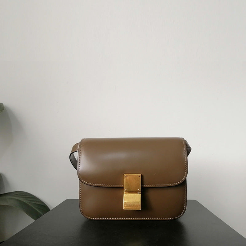 Women's Attractive Genuine Leather Fashionable Simple Shoulder Bags