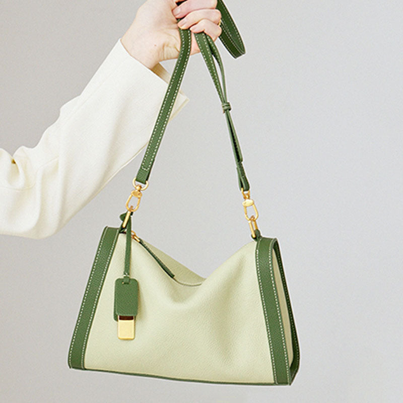 Female First Layer Leather High Sense Shoulder Bags