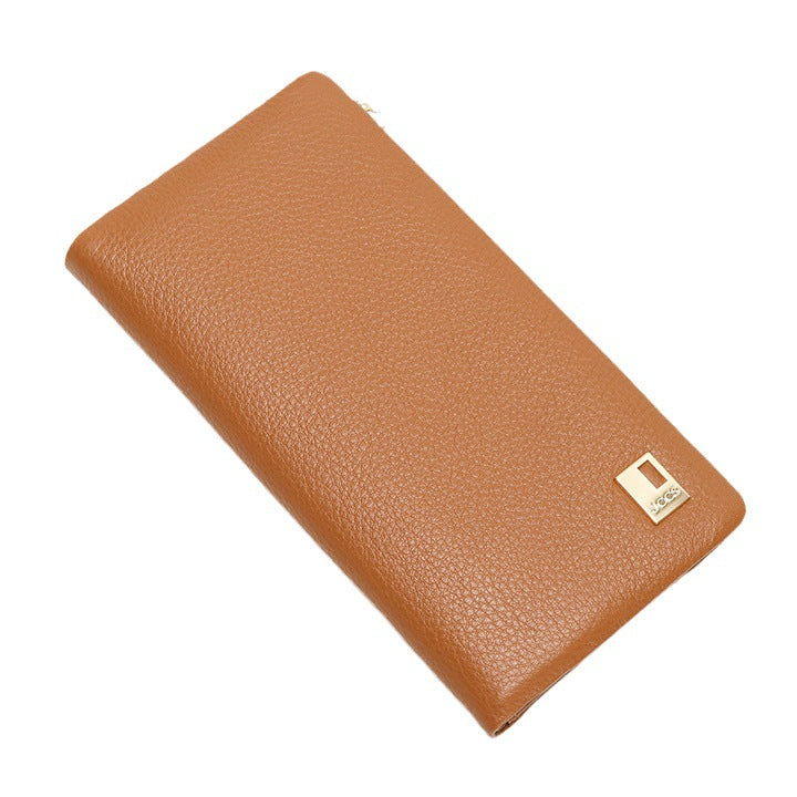 Women's Leather Long Large Capacity Multiple Slots Ladies Wallets