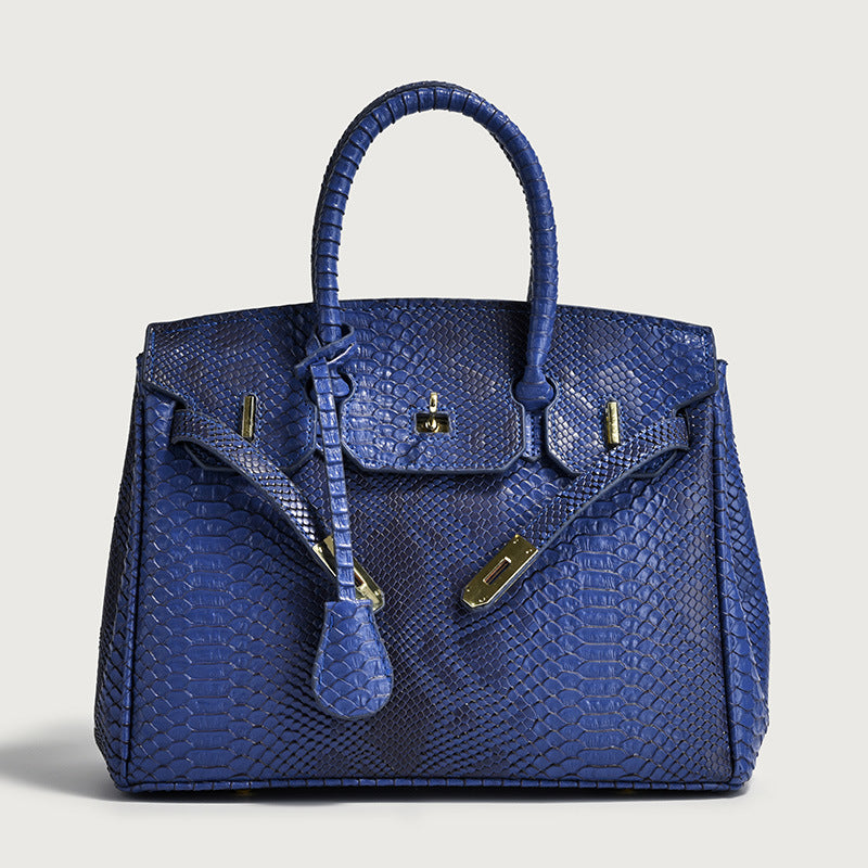 Women's Crocodile Pattern Platinum Large Capacity High-grade Handbags