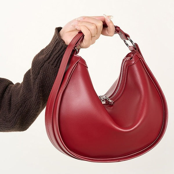Women's Simple Retro Underarm Design Selenodont Trendy Crossbody Bags