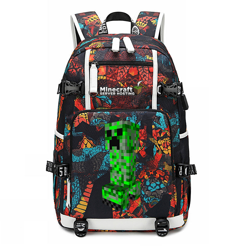 My World Surrounding The Game Printed Backpacks