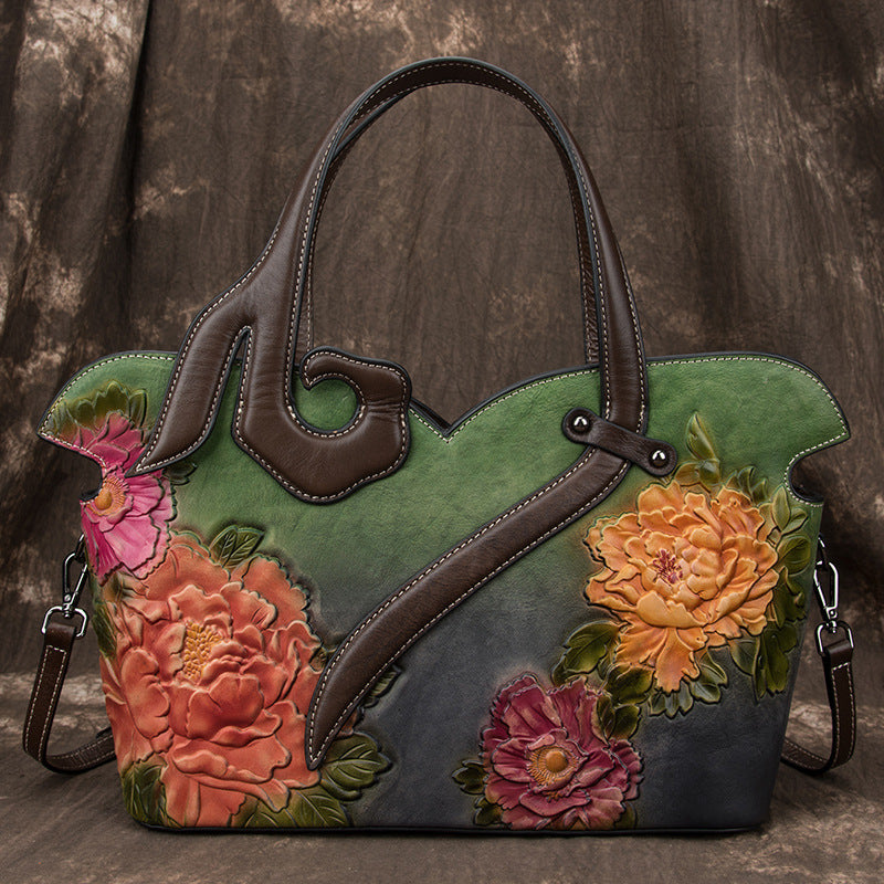 Women's Vintage Leather Top Layer Cattlehide Fashion Bags
