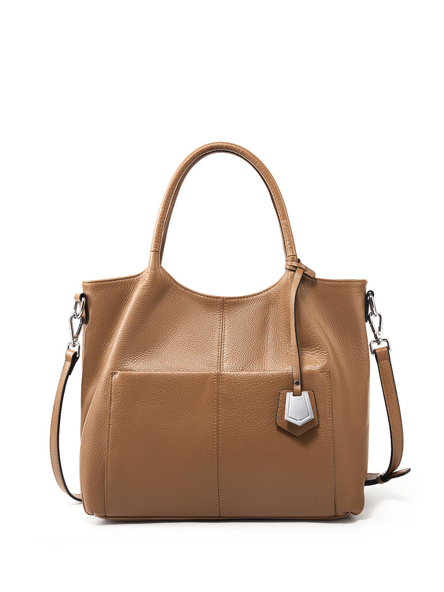 Women's First Layer Cowhide Big One Vintage Handbags