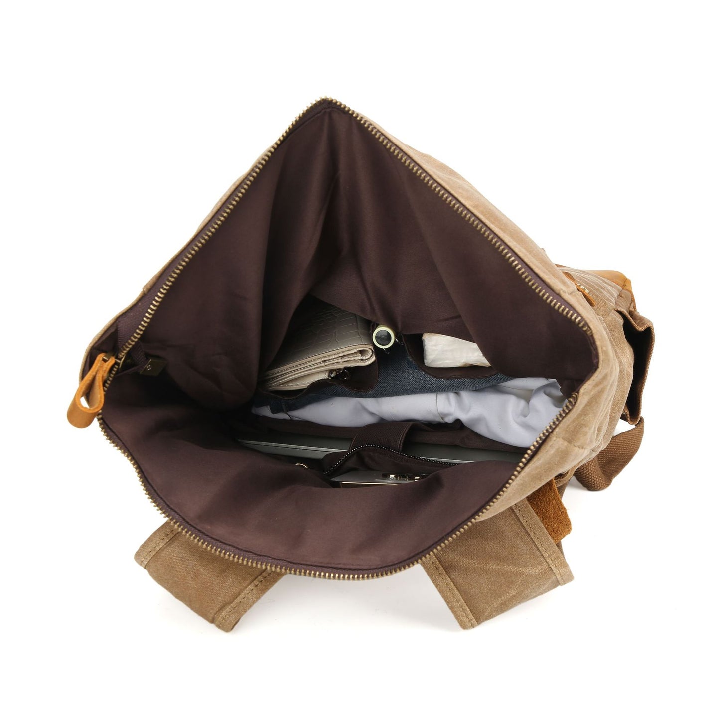 Pepper Salt Vintage Waxed Canvas With Backpacks