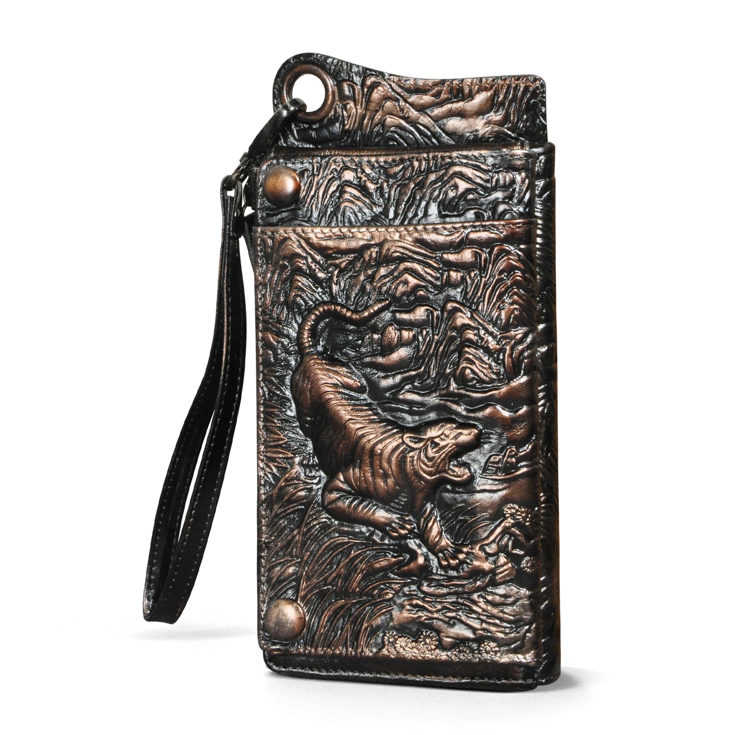 Men's First Layer Tree High Leather Retro Men's Wallets