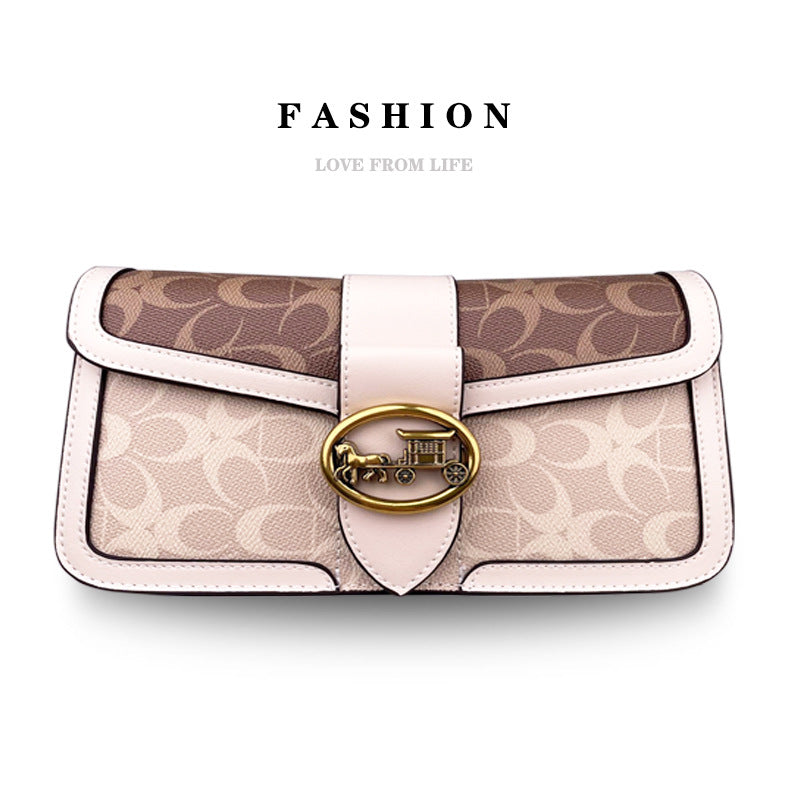 Design Underarm Baguette Presbyopic Trendy Contrast Shoulder Bags