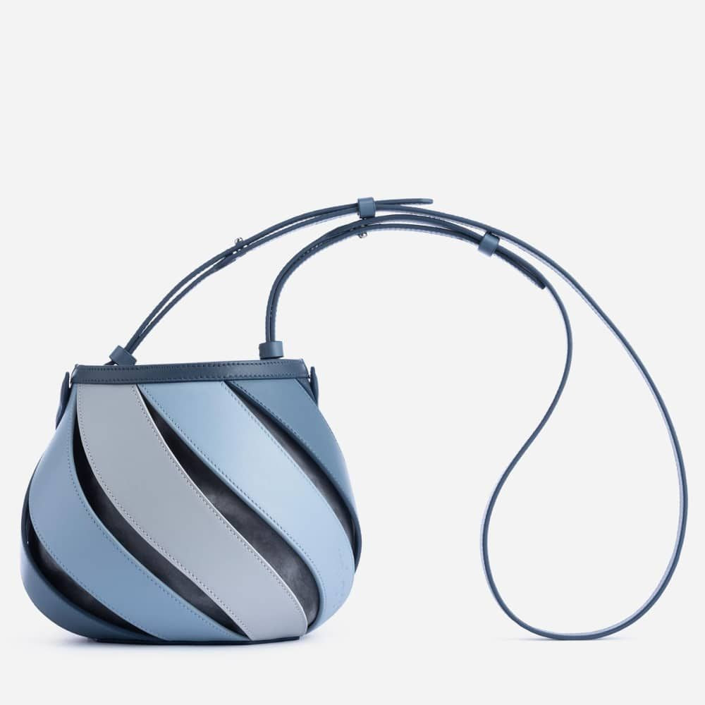 Geometric Stitching Cylinder Trendy Contrast Color Handbags