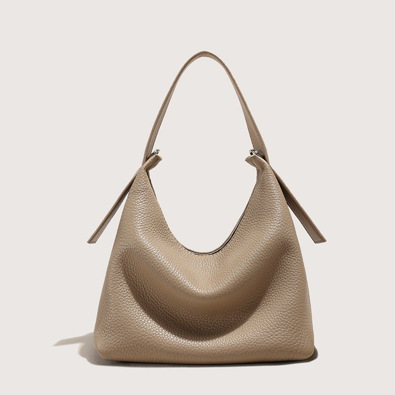 Women's Genuine Leather First Layer Cowhide Pillow Shoulder Bags