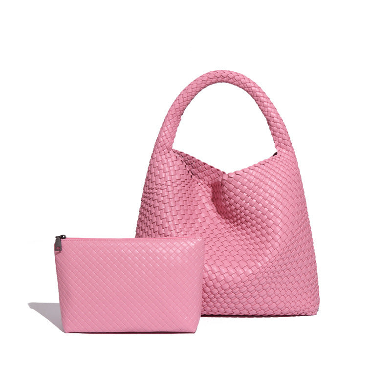 Women's Woven Large Capacity Fashion Versatile Version Handbags