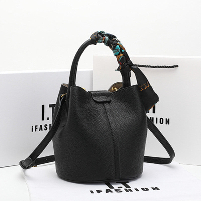 Women's High-grade Western Style Lychee Pattern Mother Shoulder Bags