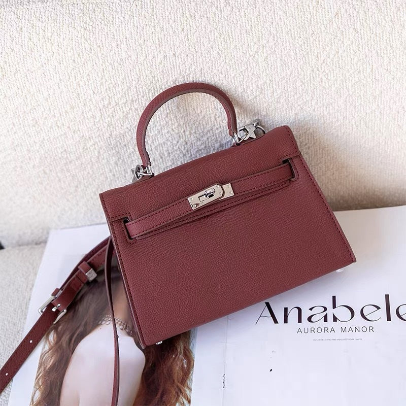 High-grade Genuine Leather Kelly Second Generation Crossbody Bags