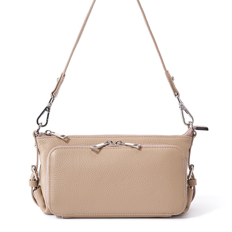 Women's Genuine Leather Fashion Large Capacity Underarm Crossbody Bags