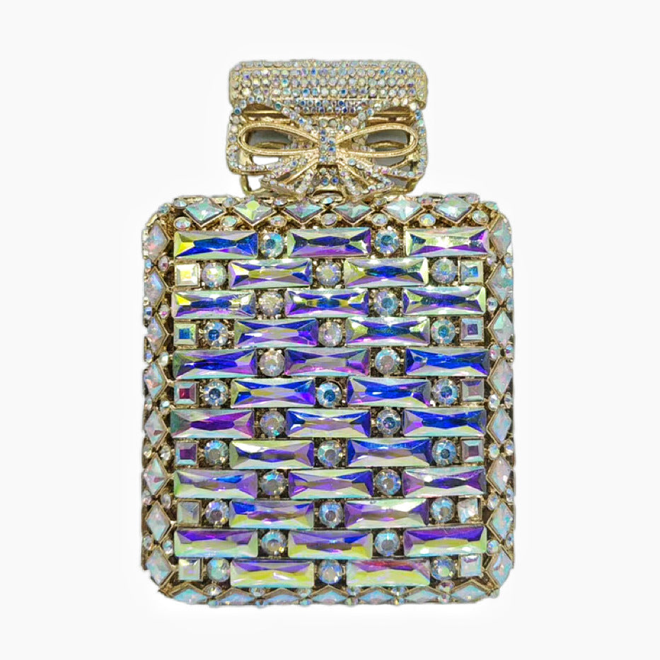 Perfume Bottle Diamond Clutch Banquet Crystal Evening Bags