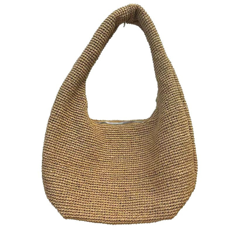 Women's High-grade Straw Woven Large Capacity Underarm Shoulder Bags