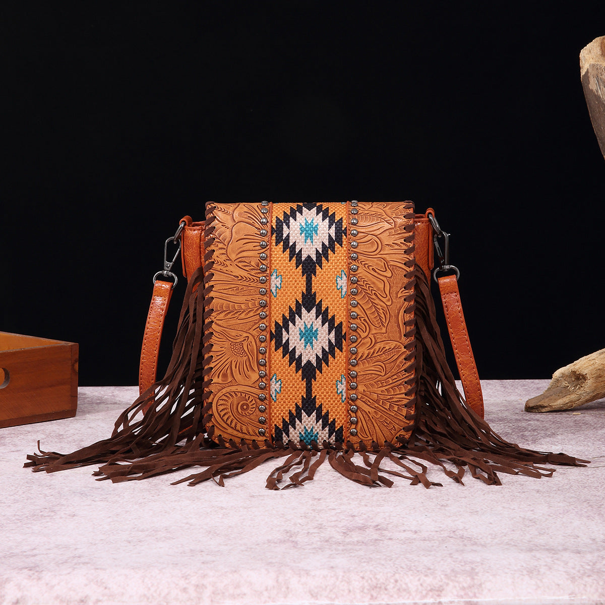 Women's Vintage Cotton Linen Printed Bohemian Style Bags