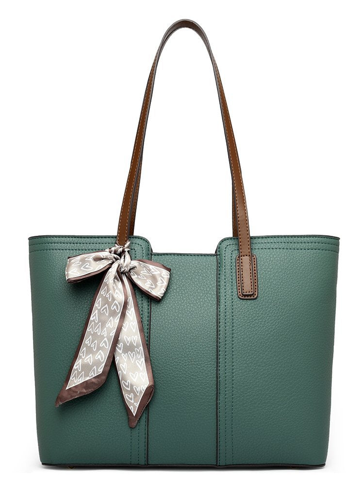 Women's Fashion High-grade Litchi Pattern Fashionable Simple Handbags