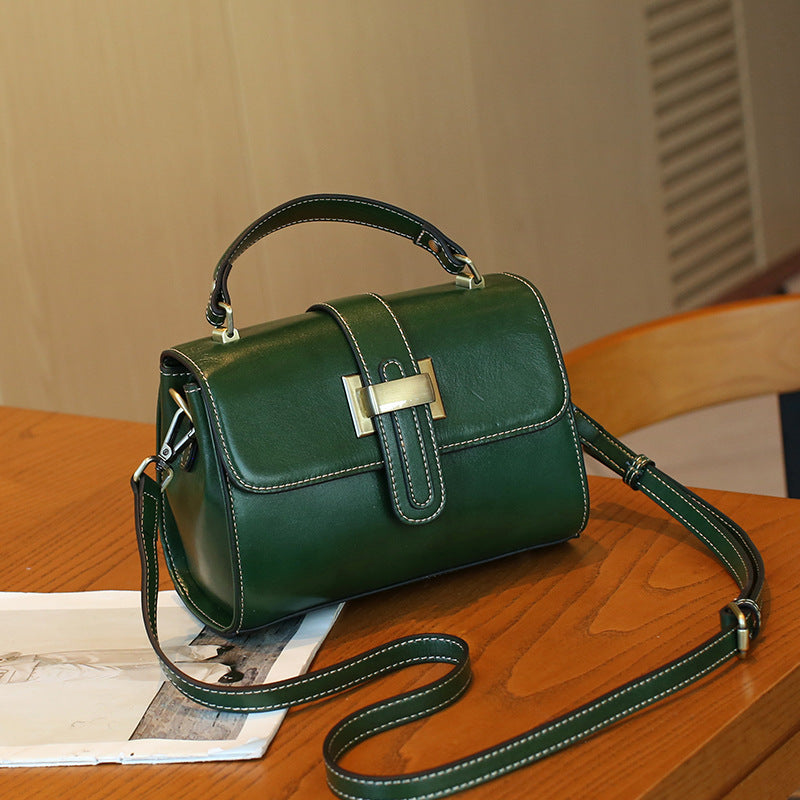 Women's Genuine Leather Retro Fashion High-grade Handbags