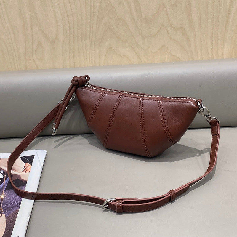 Women's Niche First Layer Cowhide Dumpling Large Capacity Bags