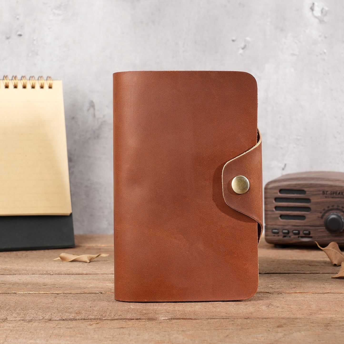 Men's Crazy Horse Leather Long Two-fold Pure First Layer Men's Wallets