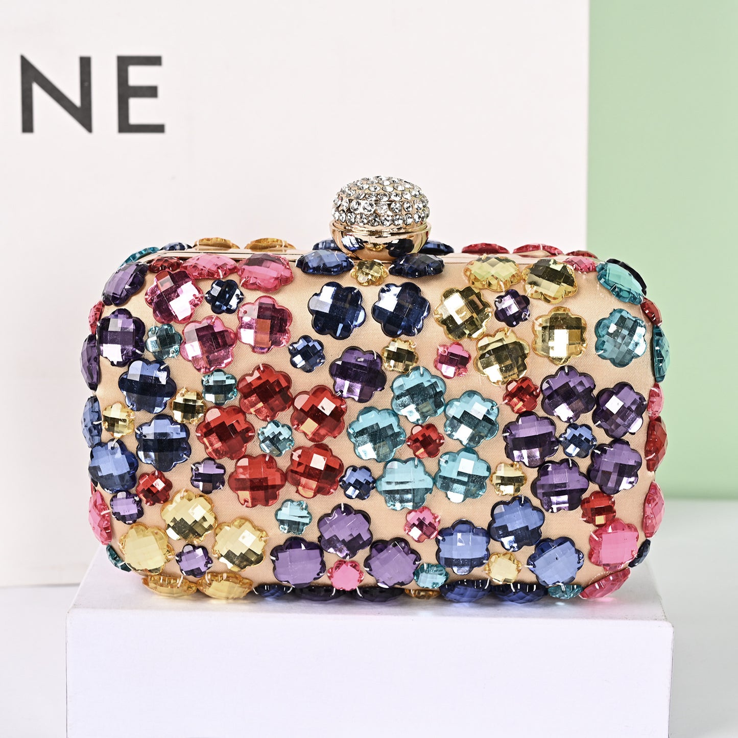 Crystal Dinner Handmade Beaded Three-dimensional Chain Evening Bags