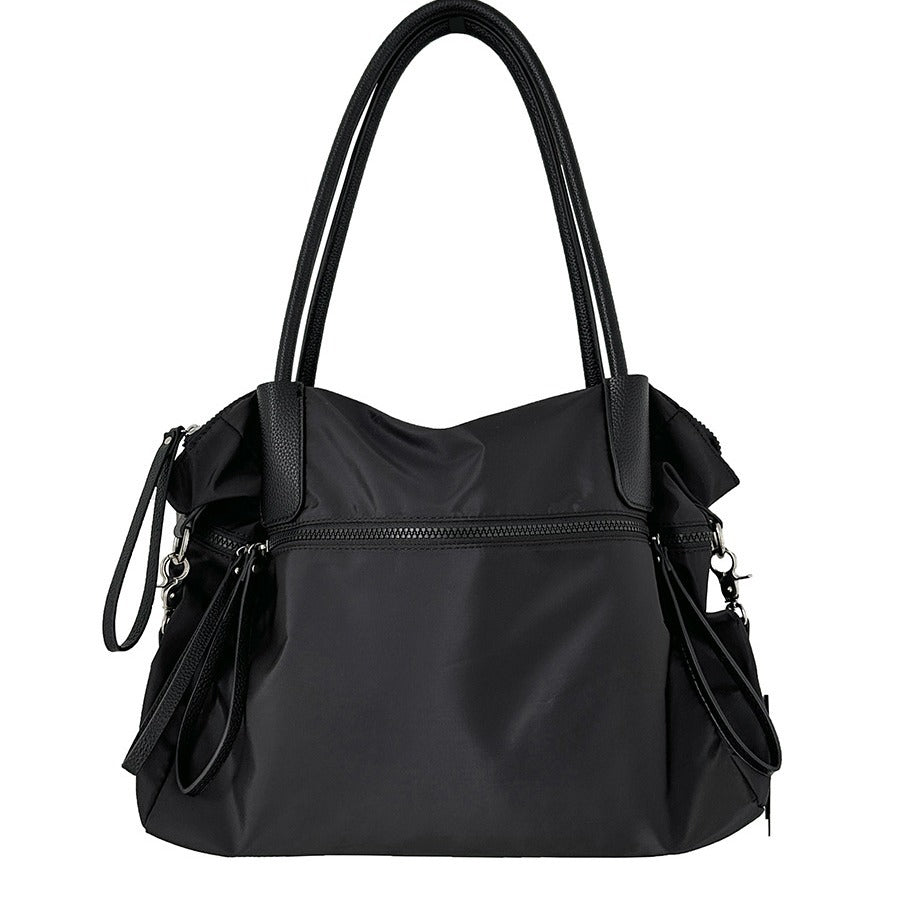 Women's College Fashion Pleated Design Nylon For Bags