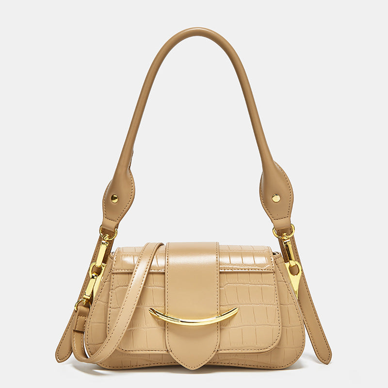 Women's Simple Niche Design Fashion Underarm Crocodile Shoulder Bags