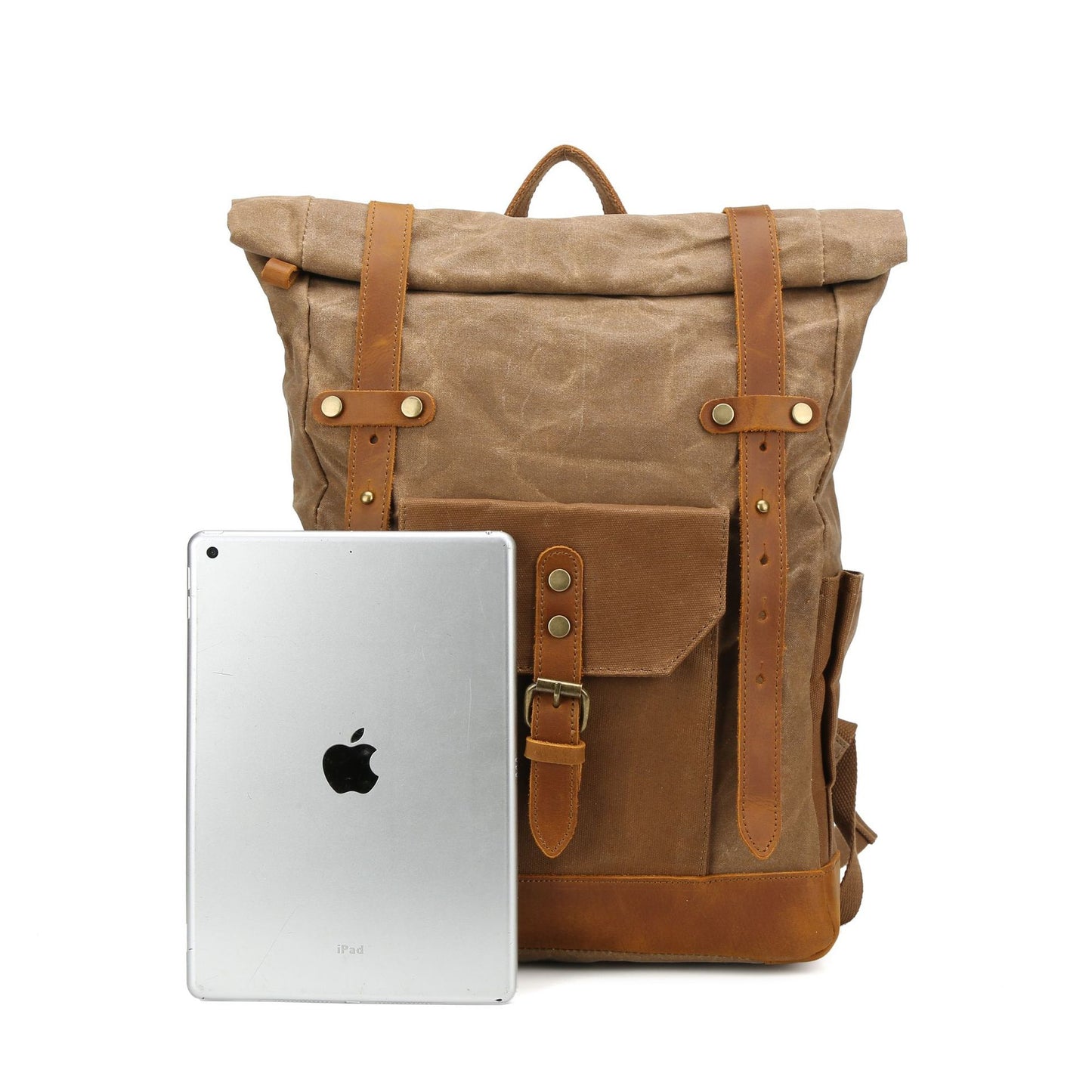 Pepper Salt Vintage Waxed Canvas With Backpacks