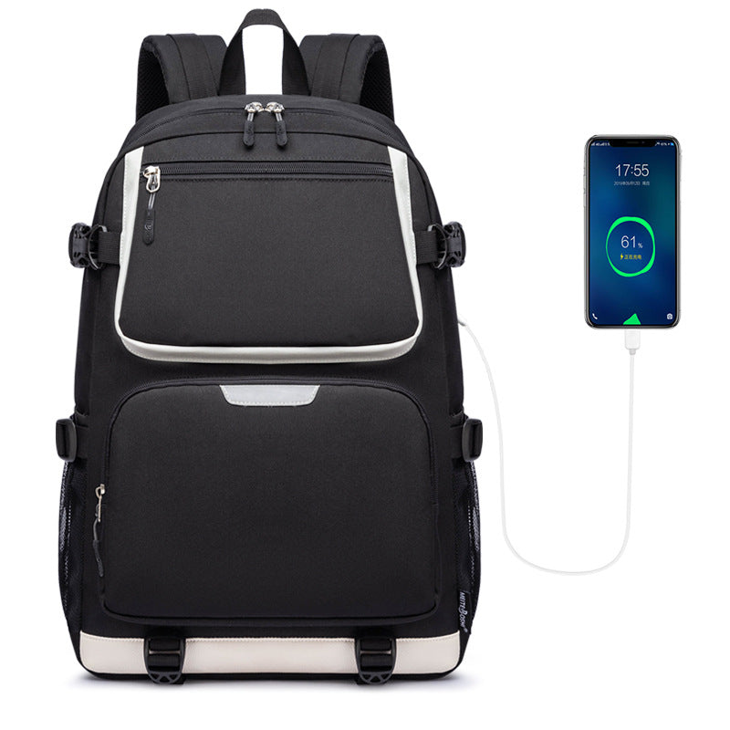 Large Capacity Oxford Cloth Street Leisure Backpacks
