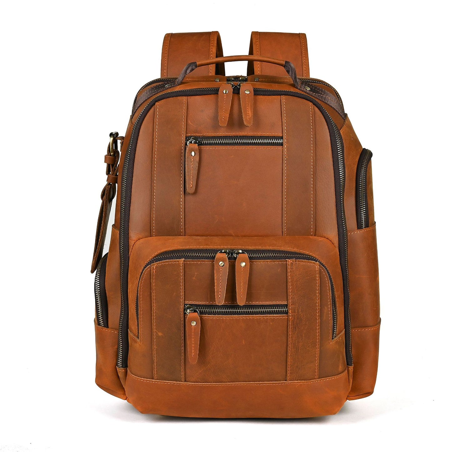 Men's Horse Leather First Layer Cowhide Trendy Backpacks