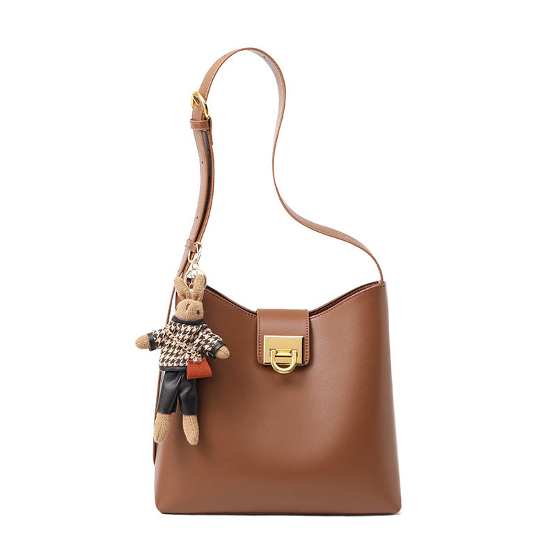 Summer Tide Genuine Leather Fashion Large Crossbody Bags
