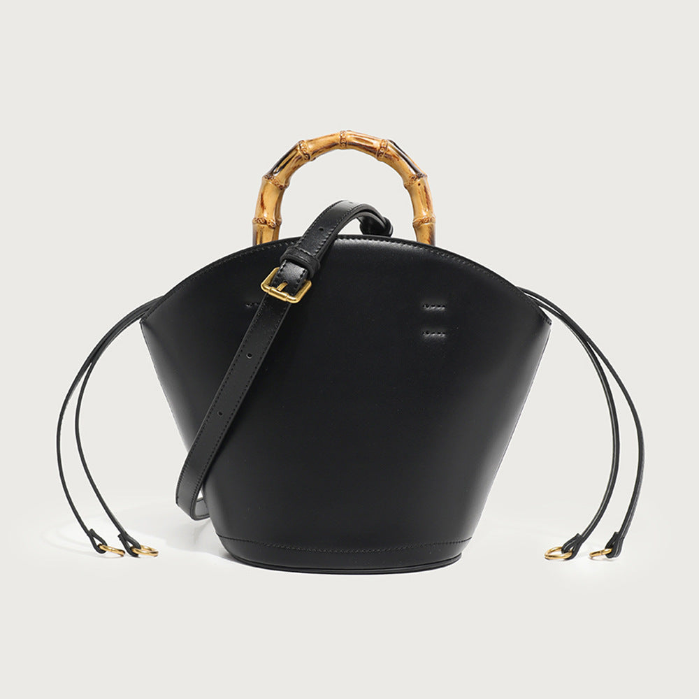 Women's Portable Bamboo Simple High Sense Design Handbags
