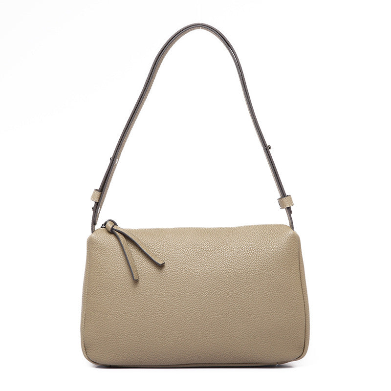 Women's Design Baguette Layer Cowhide Underarm High-grade Shoulder Bags
